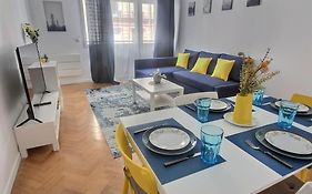 Blue And Yellow House